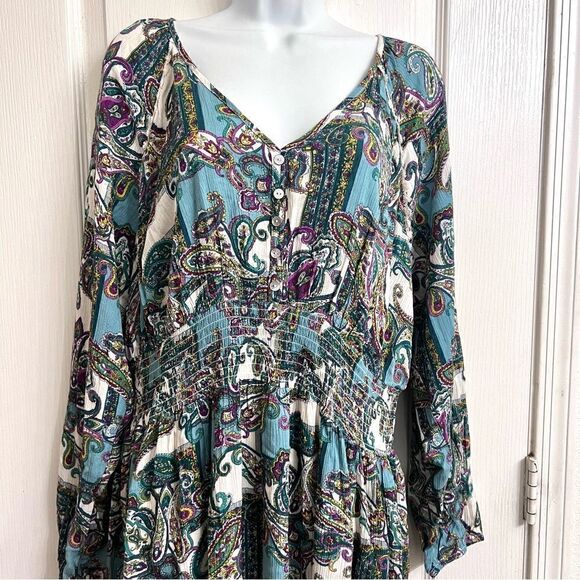 NWT Kate and Sam Paisley dress size XL - Picture 8 of 9
